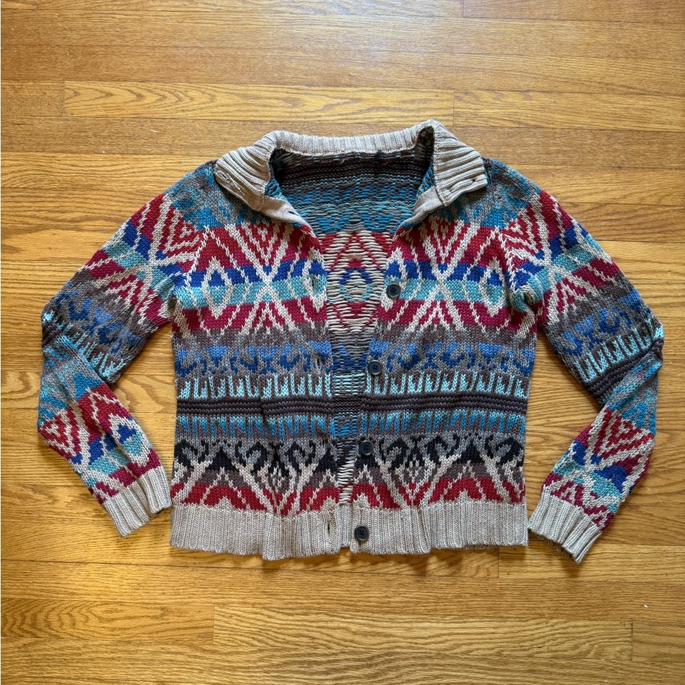 Multicolor Patterned Women's Sweater